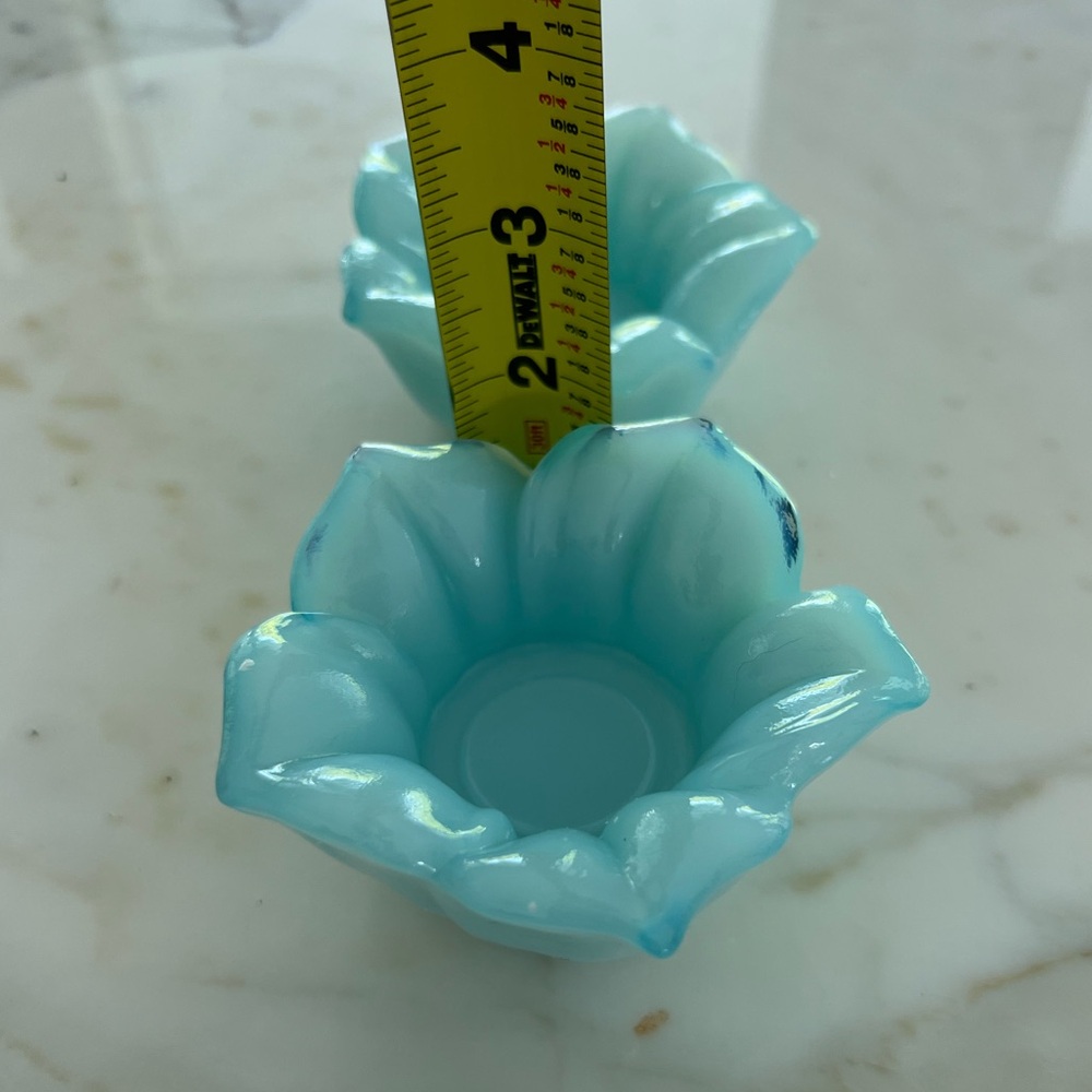 GLASS BLUE VOTIVE SET - Picture 13 of 14